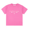 Womens Cropped USPA Logo T-Shirt in Cone Flower