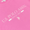 Womens Cropped USPA Logo T-Shirt in Cone Flower