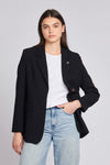 Womens Single Breasted Blazer in Black