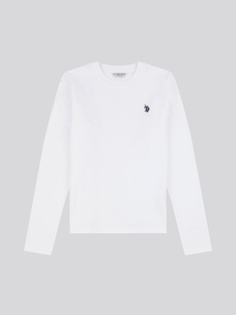 Womens Long Sleeve T-Shirt in Bright White