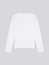 Womens Long Sleeve T-Shirt in Bright White