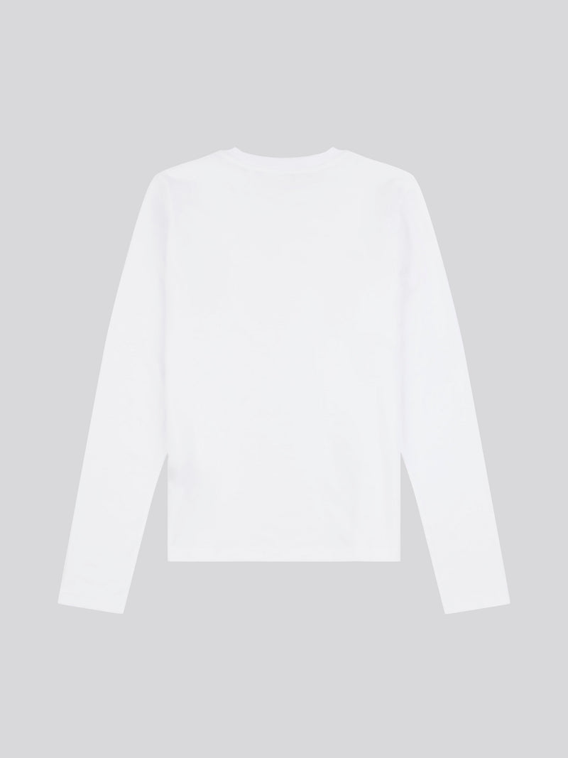 Womens Long Sleeve T-Shirt in Bright White