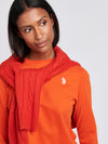 Womens Long Sleeve T-Shirt in Pureed Pumpkin