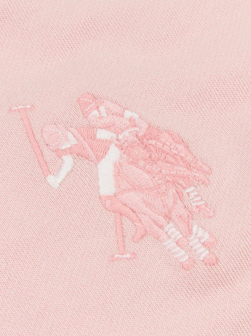 Womens Large Tonal Double Horsemen Sweatshirt in Silver Pink