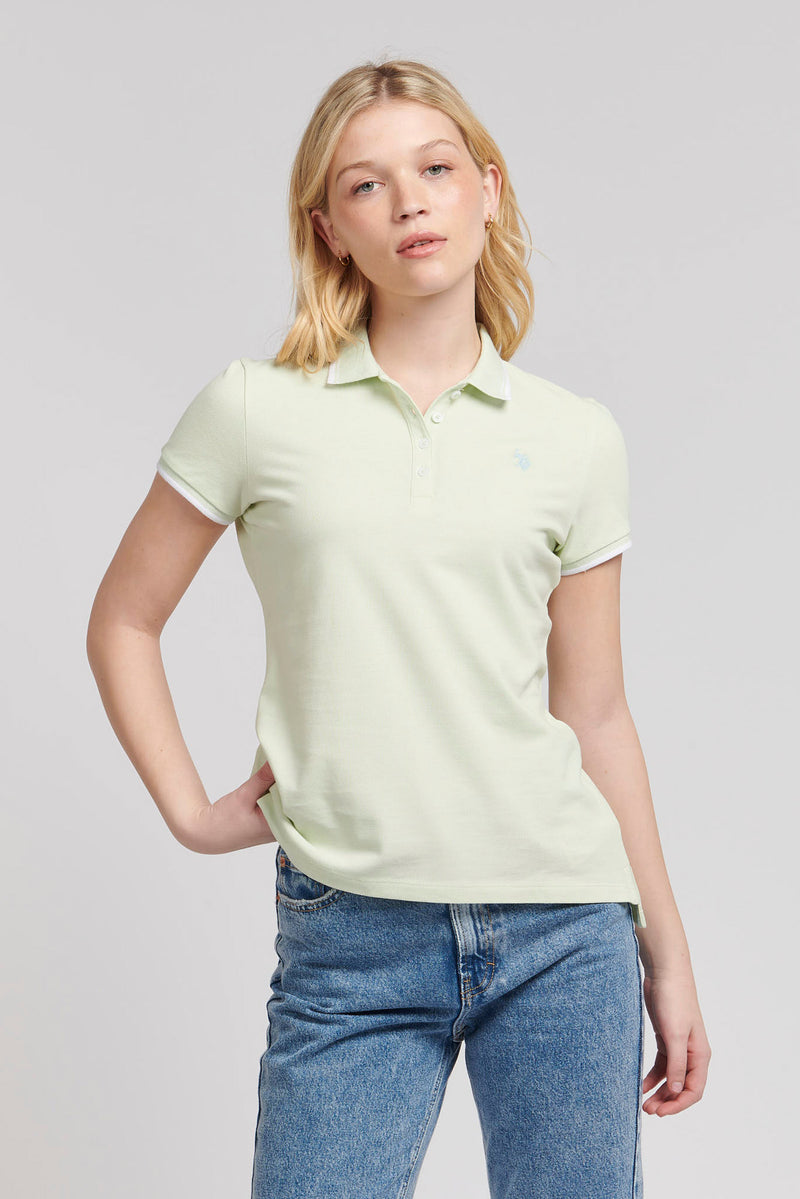 Womens Regular Fit Pique Polo Shirt in Ambrosia