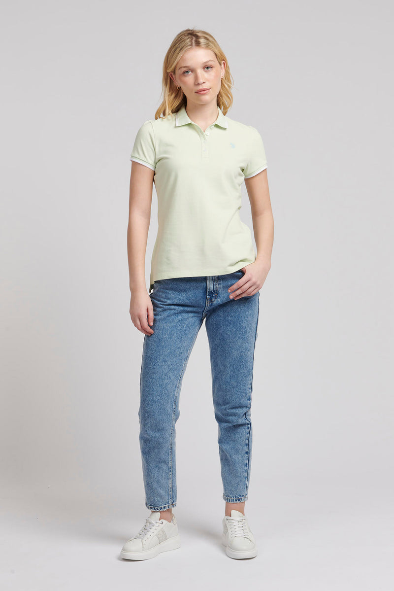 Womens Regular Fit Pique Polo Shirt in Ambrosia