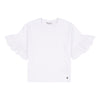 Womens Broderie Anglaise T-Shirt in Bright White