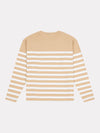 Womens Stripe Long Sleeve T-Shirt in Cuban Sand