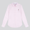 Womens Classic Fit Oxford Shirt in Silver Pink