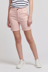 Womens Classic Chino Shorts in Silver Pink