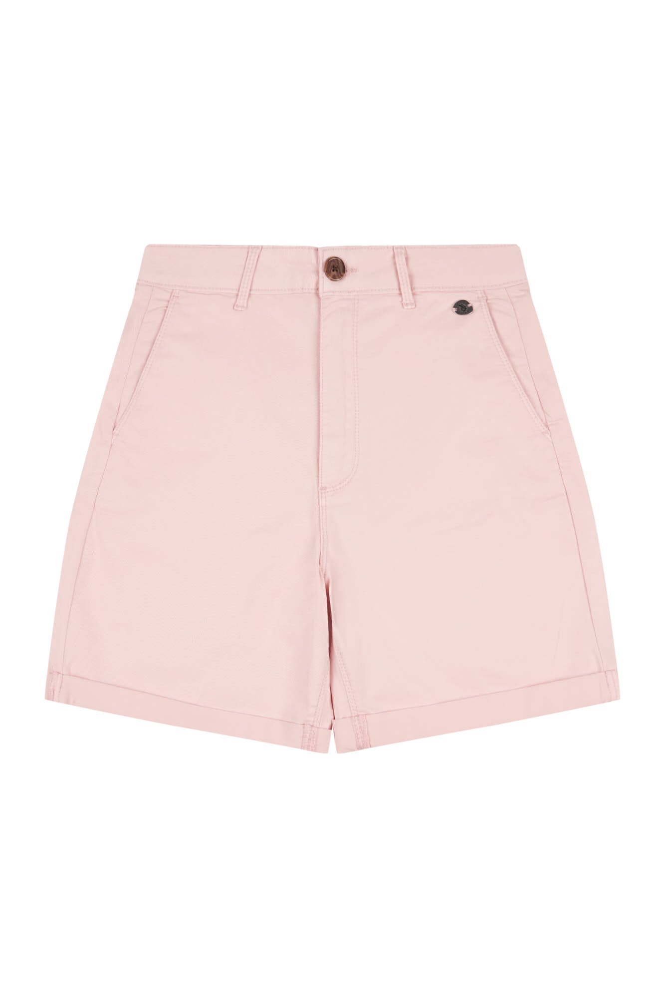 Womens Classic Chino Shorts in Silver Pink