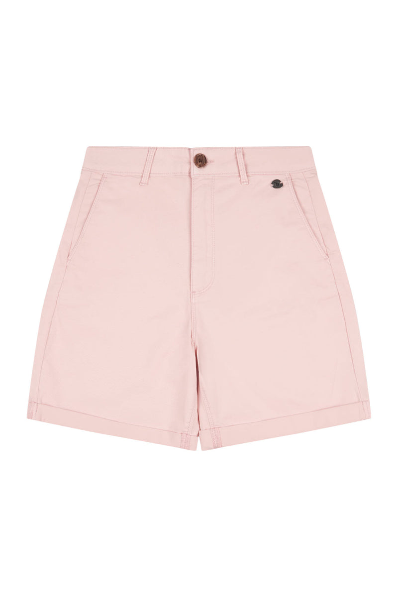 Womens Classic Chino Shorts in Silver Pink