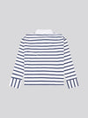 Womens Striped Rugby Top in Navy Iris