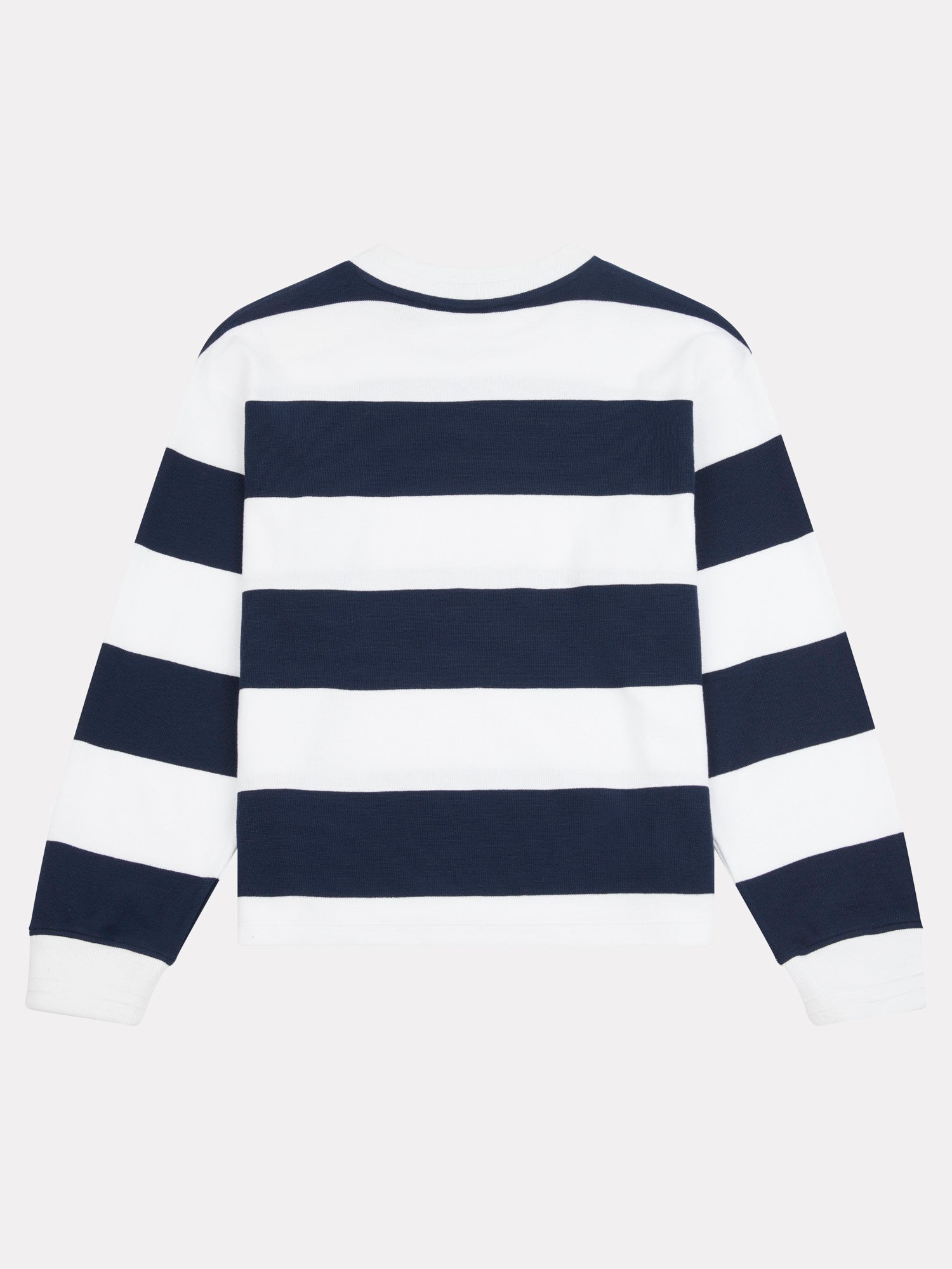 Womens Textured Stripe Sweatshirt in Navy Iris