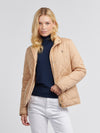 Womens Lightweight Quilted Jacket in Cuban Sand