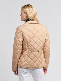 Womens Lightweight Quilted Jacket in Cuban Sand