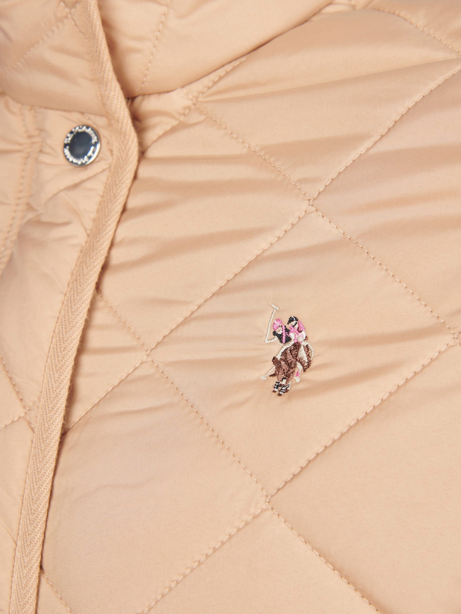 Womens Lightweight Quilted Jacket in Cuban Sand