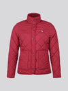 Womens Lightweight Quilted Jacket in Beet Red