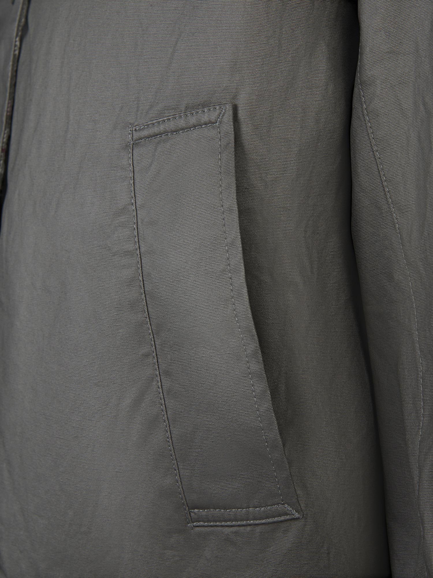 Womens Waxed Cotton Short Parka in Chimera