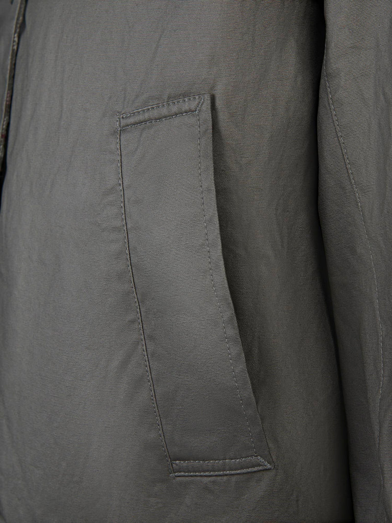 Womens Waxed Cotton Short Parka in Chimera