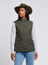 Womens Hacking Quilted Gilet in Chimera