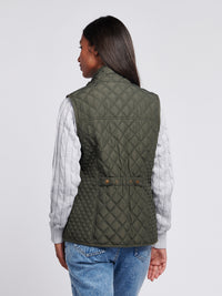 Womens Hacking Quilted Gilet in Chimera