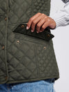 Womens Hacking Quilted Gilet in Chimera