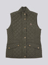 Womens Hacking Quilted Gilet in Chimera