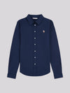 Womens Classic Fit Oxford Shirt in Navy Iris