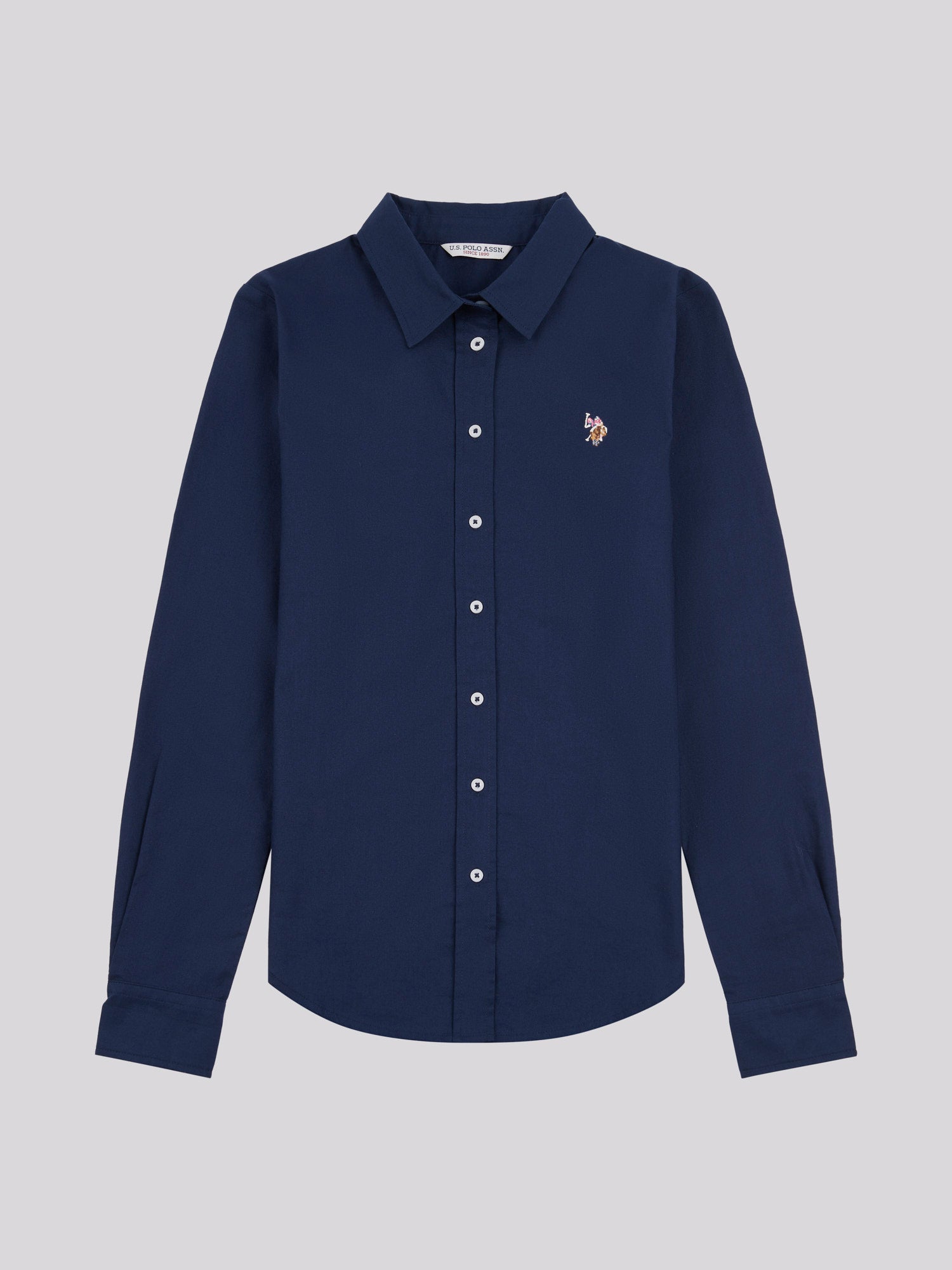 Womens Classic Fit Oxford Shirt in Navy Iris