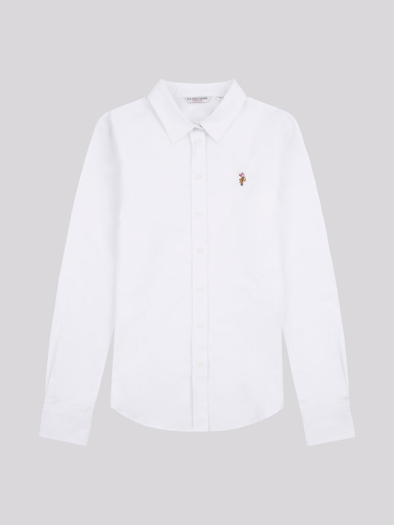 Womens Classic Fit Poplin Shirt in Bright White