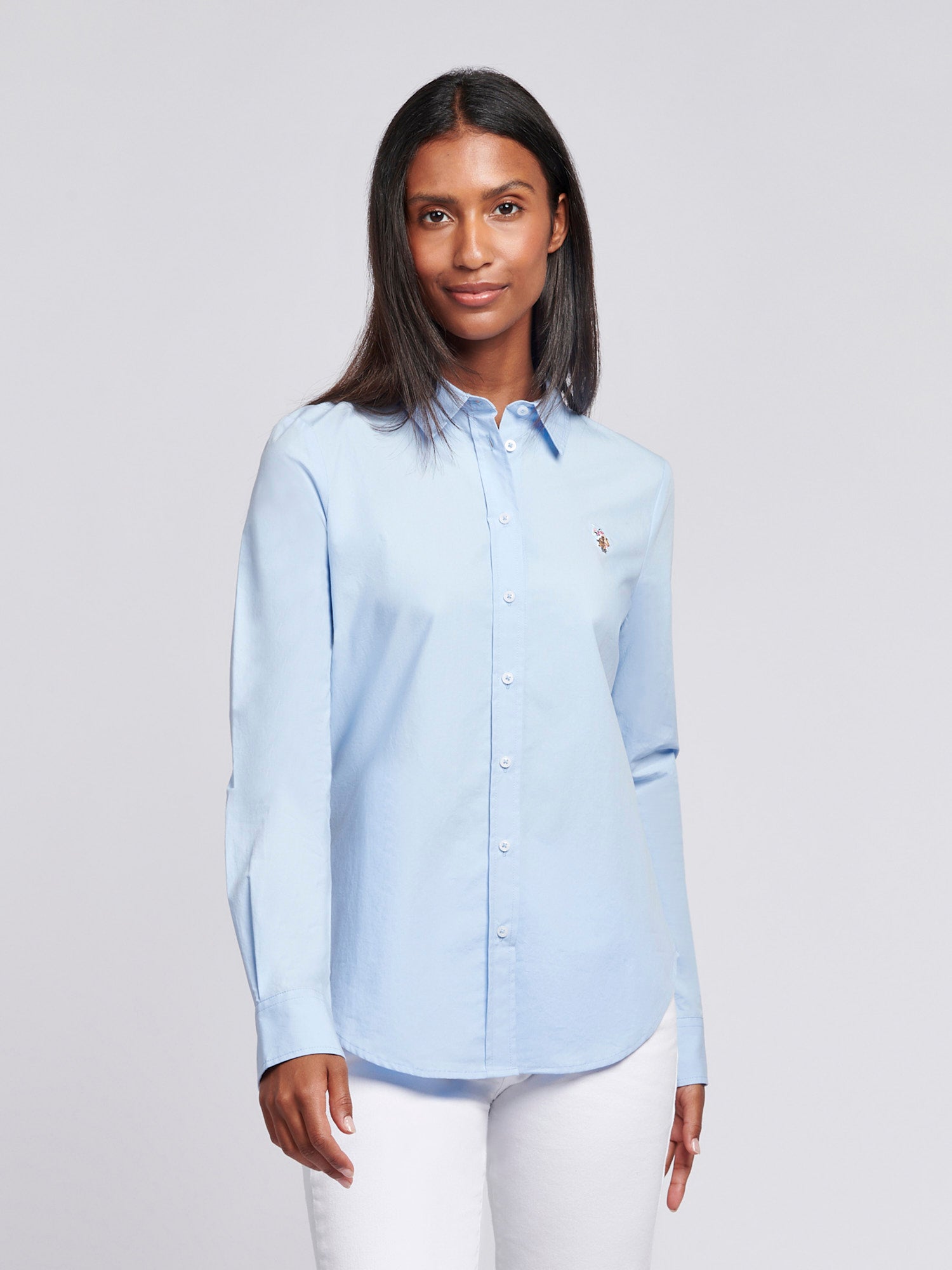 Womens Classic Fit Poplin Shirt in Windsurfer U.S. Polo Assn. UK