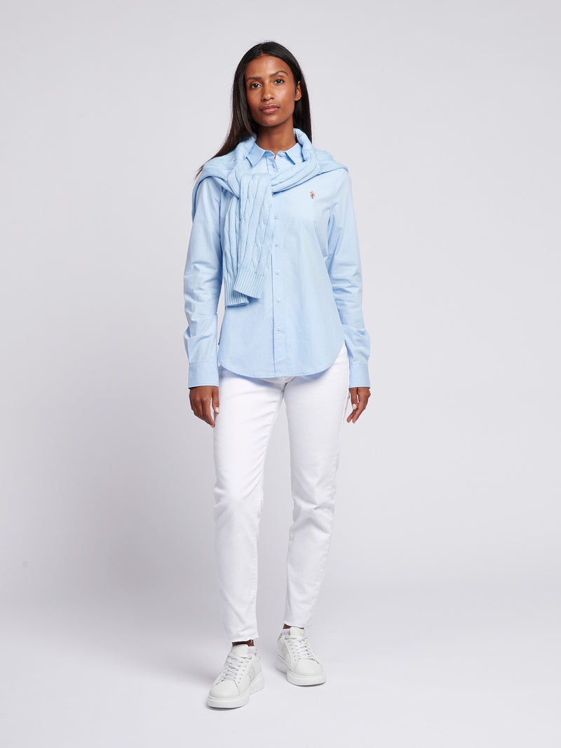 Womens Classic Fit Poplin Shirt in Windsurfer