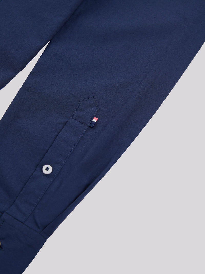 Womens Classic Fit Poplin Shirt in Navy Iris