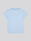 Stripe V-Neck Tee Vista Blue