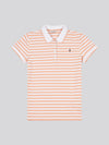 Stripe Polo Shirt Peach Nectar