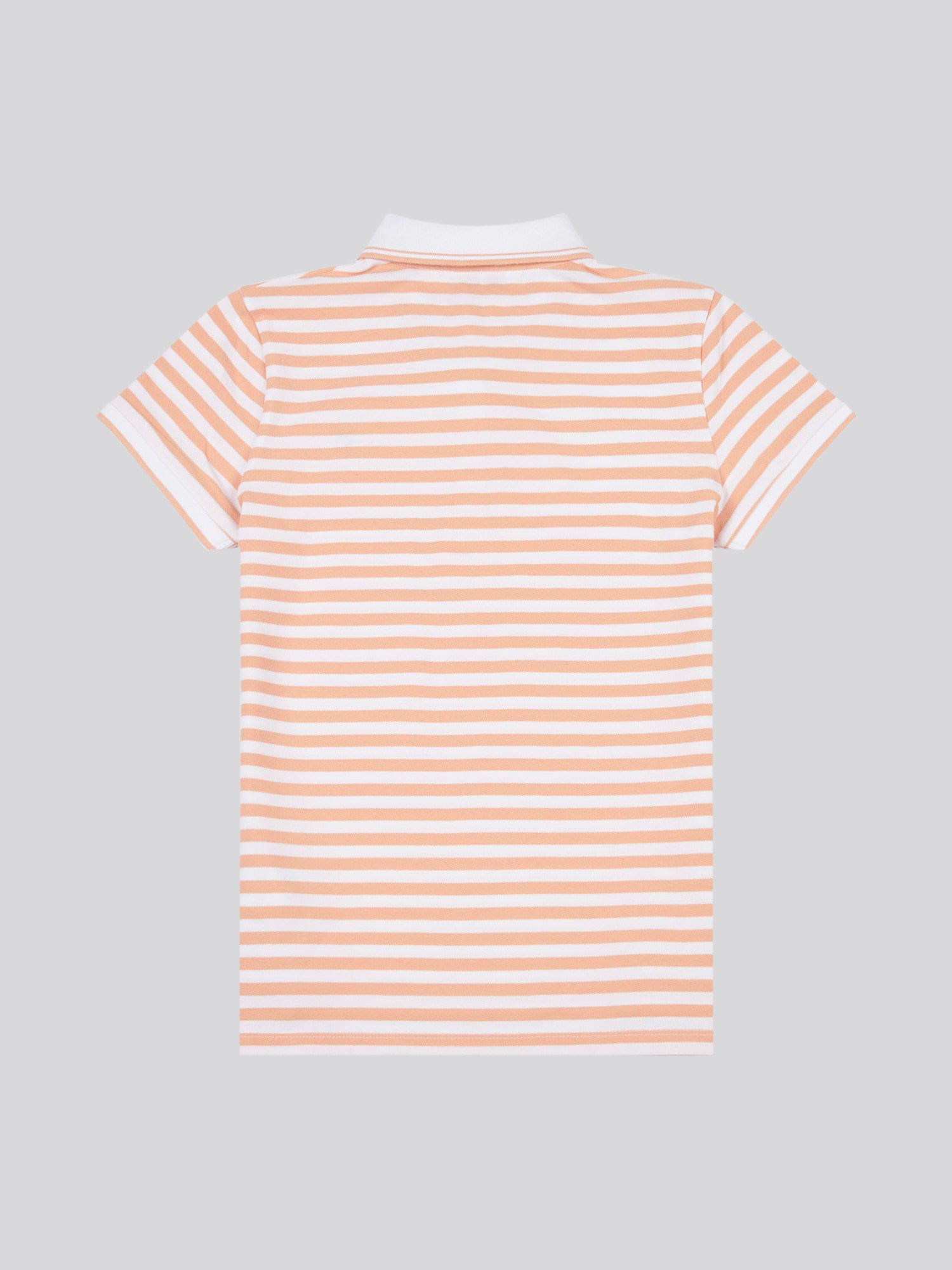 Stripe Polo Shirt Peach Nectar