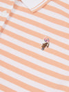 Stripe Polo Shirt Peach Nectar