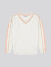 Open Knit Cable Cricket Jumper Marshmallow