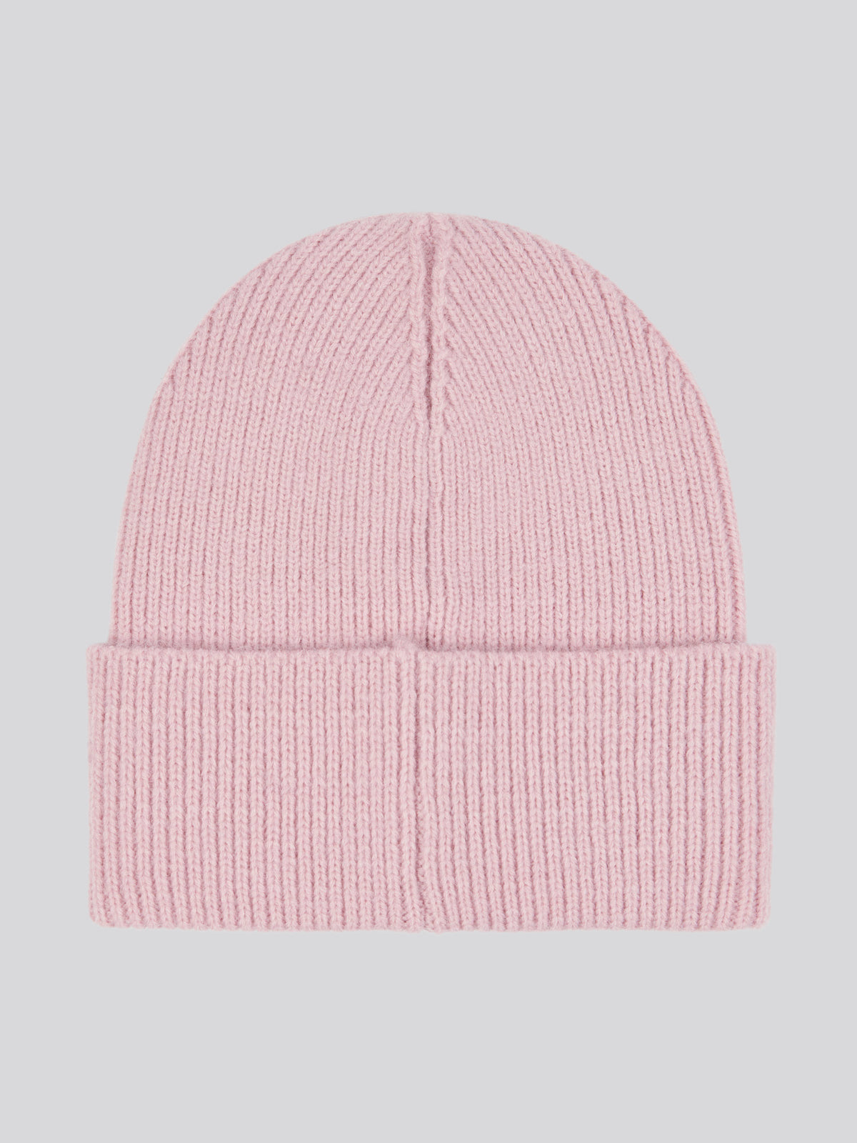 Womens Double Horsemen Knit Beanie in Bleached Mauve