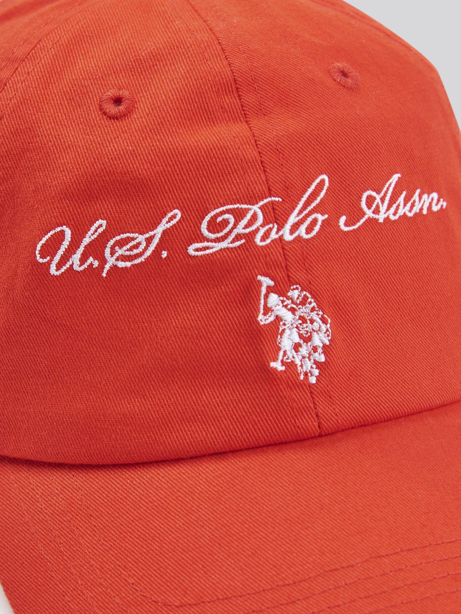 Womens Double Horsemen Premium Graphic Casual Cap in Aura Orange