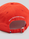 Womens Double Horsemen Premium Graphic Casual Cap in Aura Orange