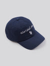 Womens Double Horsemen Premium Graphic Casual Cap in Navy Iris