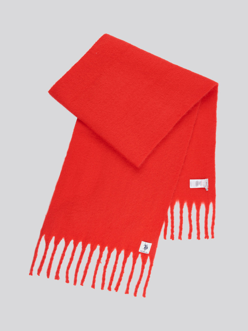 Womens Super Soft Brushed Large Scarf in Aura Orange