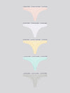 5 PK Cotton Thong English Rose