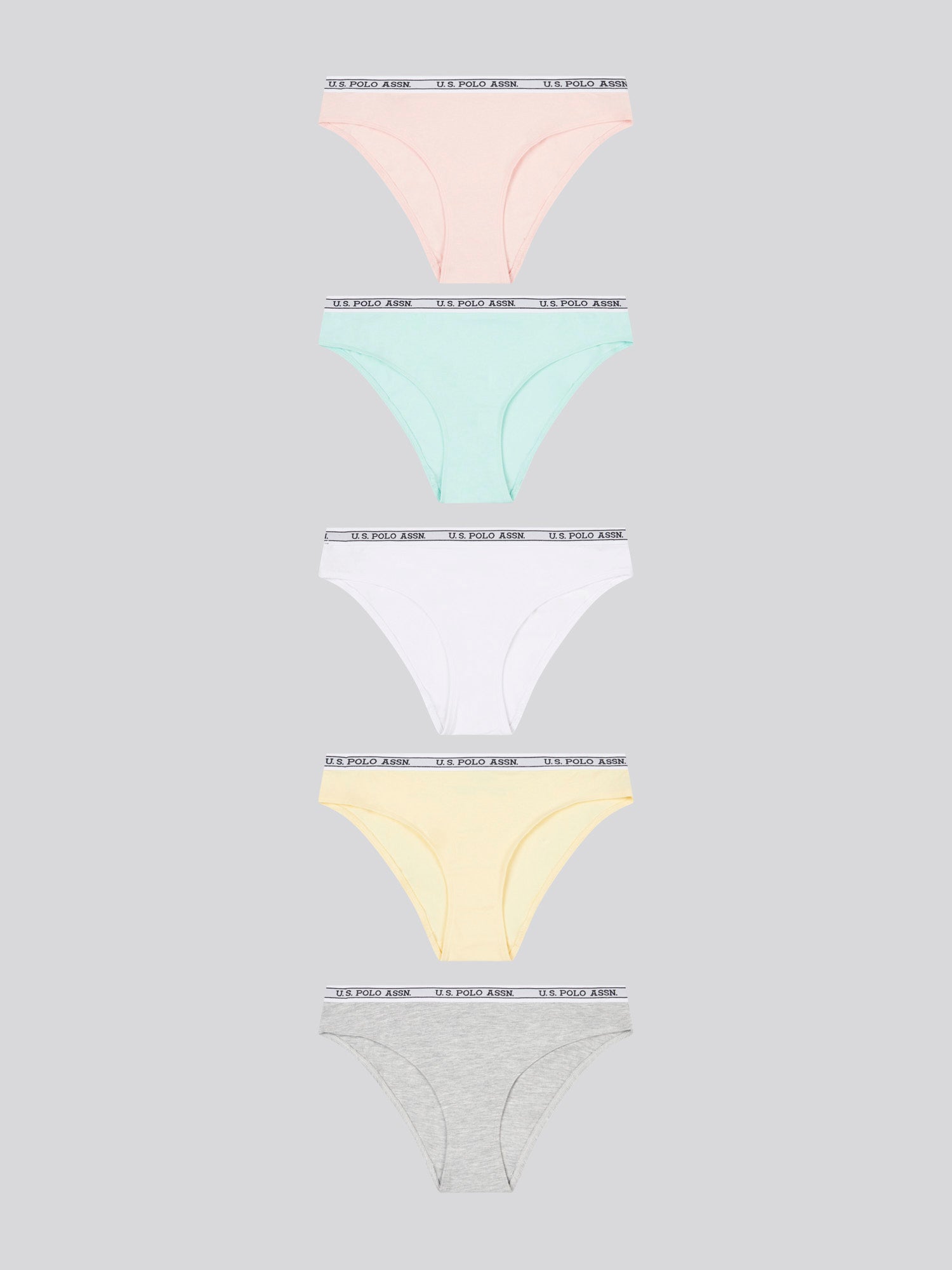 5 PK Cotton Bikini Brief Blue Light