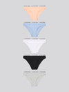 5 PK Cotton Bikini Brief Lavender Lustre