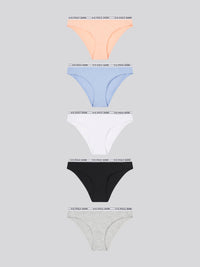 5 PK Cotton Bikini Brief Lavender Lustre